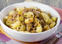 Фото к рецепту: Макароны по флотски с говядиной