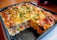 Фото к рецепту: Лазанья с фаршем из курицы