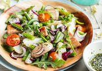 Фото к рецепту: Простой салат из капусты и тунца