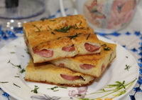 Фото к рецепту: Сырная запеканка с куриным филе