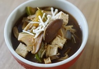Японский мисо суп с грибами