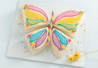Фото к рецепту: Бисквитный торт бабочка