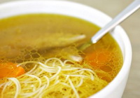 Фото к рецепту: Вермишелевый суп с куриным филе