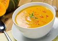 Фото к рецепту: Картофельный суп из тыквы