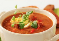 Фото к рецепту: Африканский суп с курицей