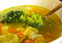 Фото к рецепту: Суп из цветной капусты с курицей