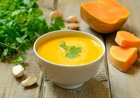 Фото к рецепту: Овощной суп из тыквы