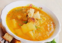 Фото к рецепту: Постный горохового супа