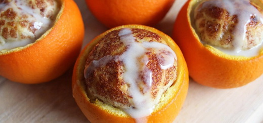 Десерт в духовке из апельсинов