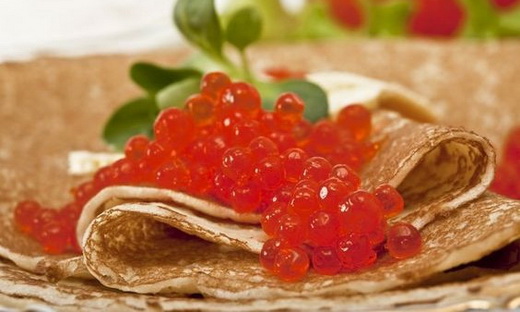 Блины классические с икрой