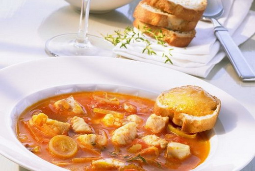 Французский суп с помидорами