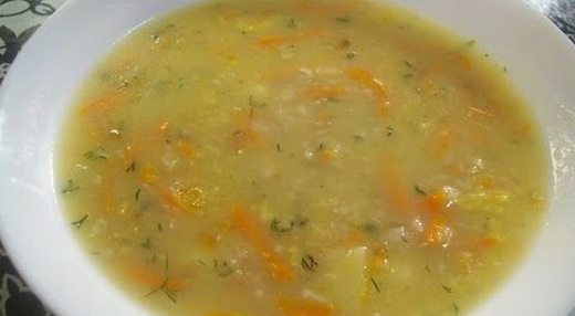 Овсяный суп с картофелем