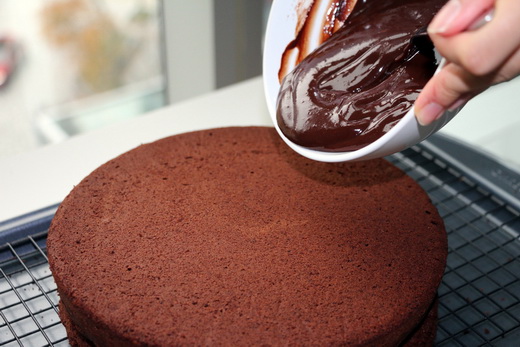 Шоколадный корж для бисквитного торта