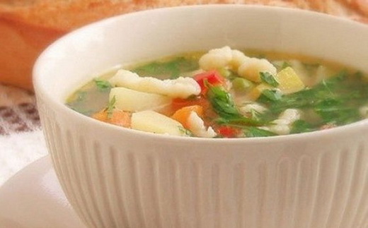 Суп с весенними овощами